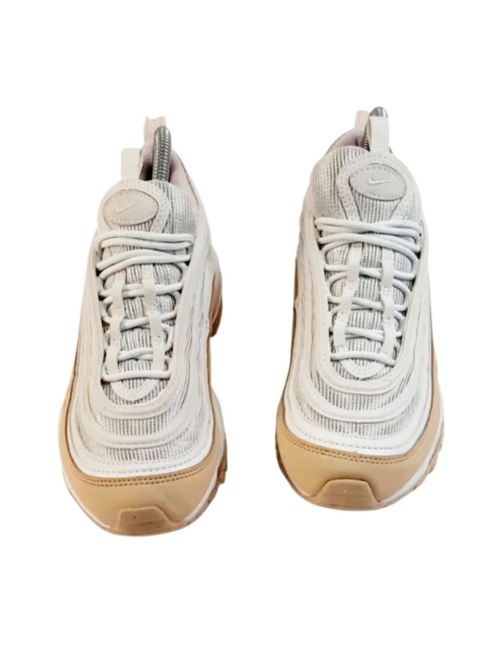 NIKE AIR MAX 97 (GS) WHITE/PINK FORM (921522 113) Size 6.5Y/ Womens Size 8